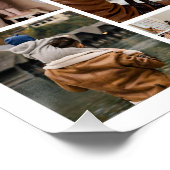 Poster 12 Photo Collage Meilleur Papa Jamais brillant (Coin)