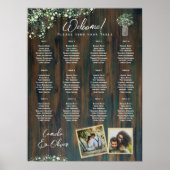 Poster 12 Table Bois rustique Gypsophila Mousse DE SIÈGE  (Devant)