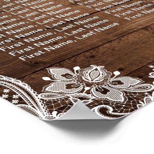 Poster 12 Tableaux Plaques de siège Rustique (Coin)