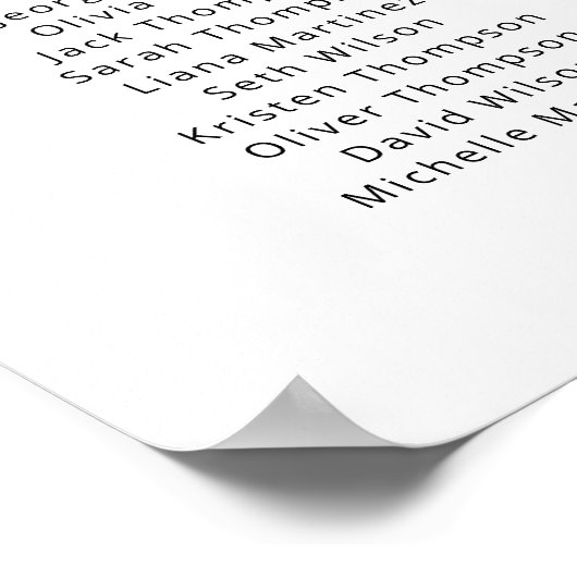 Poster 12 Tableaux Trouvez Votre Siège Plan De Plan (Coin)