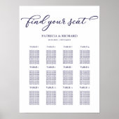 Poster 12 Tables Mariage Plan de siège Signal de script c (Devant)