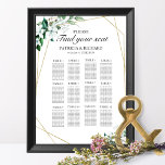 Poster 12 Tables Plan Mariage de siège Vert Géométrique<br><div class="desc">Un élégant panneau calligraphie mariage de siège. Facile à personnaliser avec vos détails et ajouter votre propre couleur arrière - plan. N'hésitez pas à me contacter si vous avez des demandes spéciales. VEUILLEZ NOTER : Pour obtenir de l'aide sur les commandes, l'expédition, l'information sur les produits, etc., contactez le service...</div>