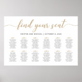 Poster 12 Tables Trouvez Votre Place Plan de table (Devant)