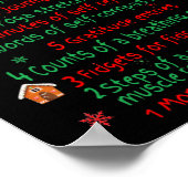 Poster 12 Ways Of Coping Funny Christmas Mental Health  (Coin)