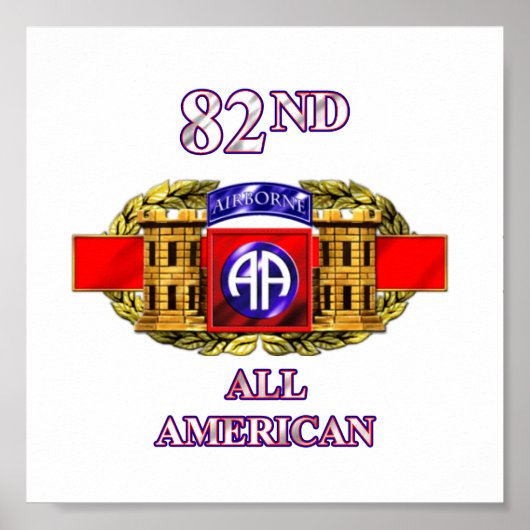 Poster 12B 82e division aéroportée (Devant)