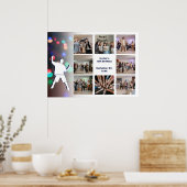 Poster 12e anniversaire Dance Party Photo Collage Modèle (Cuisine)