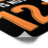 Poster 12e anniversaire de basketball - Ce joueur est mai (Coin)