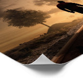 POSTER 12X12 PÈRE ET FILS SUR TRAIN TRACKS (Coin)