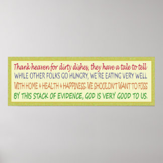 Poster 12x36 - Décor de cuisine