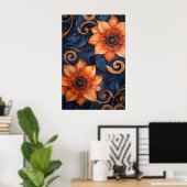 Poster 1306 Floral (Bureau à domicile)