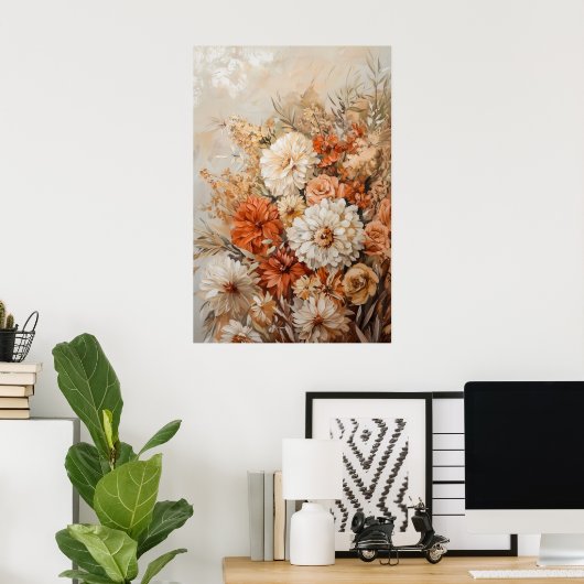 Poster 1309 Floral (Bureau à domicile)