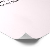 Poster 130 Mariage Rose Et Or Floral (Coin)