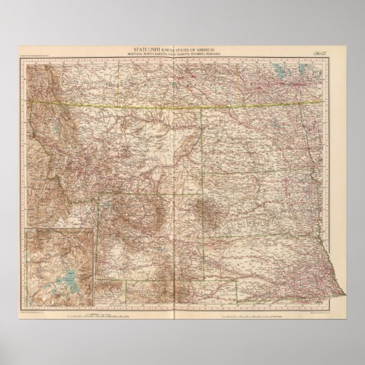 Poster 13637 Mont, ND, SD, Wyo, Neb (Devant)