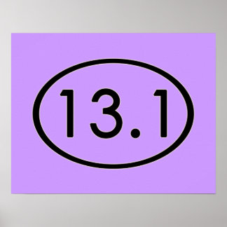 Poster 13,1 Miles