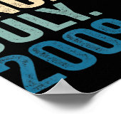 Poster 13 Ans Cadeaux Légende Depuis Juillet 2009 13e Bir (Coin)