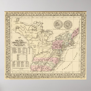 Poster 13 colonies 1776