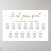 Poster 13 Tableaux Trouvez Votre Siège Plan De Plan (Devant)