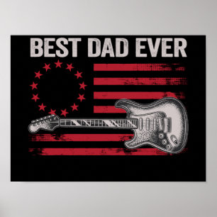 Poster 13 Vintage Betsy Ross Guitare Papa Famille Assorti