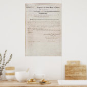Poster 13e amendement de la Constitution des États-Unis (Cuisine)