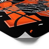 Poster 13e anniversaire garçons de basket-ball (Coin)