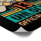 Poster 13e anniversaire Gift Boys Niveau 13 déverrouillé  (Coin)