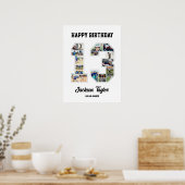 Poster 13e anniversaire Numéro 13 Collage photo (Cuisine)