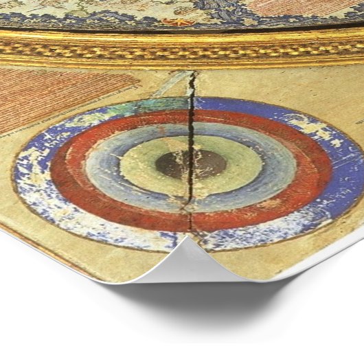 Poster 1460 La carte du monde inversée Fra Mauro (Coin)