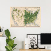 Poster 149 Chevaux, mules, ânes/km² (Bureau à domicile)