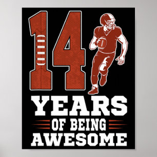 Poster 14 Ans D'Être Un Garçon Magnifique 14e Anniversair