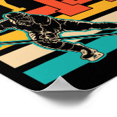 Poster 14 Ans Hockey sur glace Thème 14ème anniversaire f (Coin)