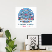 Poster 14 février Journée de la grande roue (Bureau à domicile)