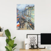 Poster 14 juillet, rue Daunou par Childe Hassam (Bureau à domicile)