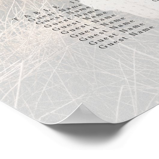 Poster 14 Tableaux Calligraphie Photo Mariage Carte de si (Coin)