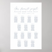 Poster 14 Tableaux Notre Carte De Sièges Pour Les Personn (Devant)