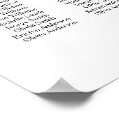 Poster 14 Tables Classy Trouvez Votre Siège Graphique (Coin)