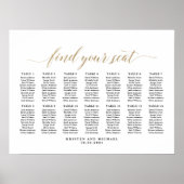 Poster 14 Tables Classy Trouvez Votre Siège Graphique (Devant)