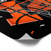 Poster 14e anniversaire garçons de basket-ball (Coin)