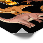 Poster 14th Birthday Dinosaur T-rex 14 Years Old Birthday (Coin)