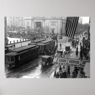 Poster 14th Street, Washington, D.C. : 1918