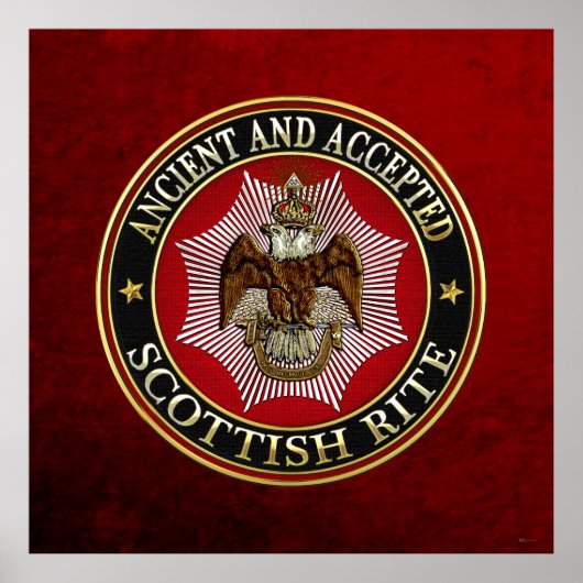 Poster [150] Aigle à deux têtes de Rite écossais (Devant)