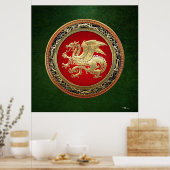 Poster [150] Dragon islandais, Landvæ ttir [Or] (Cuisine)