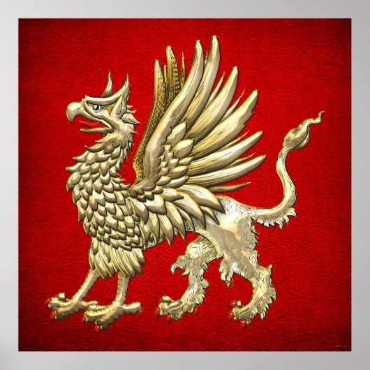 Poster [150] Griffin d'or sacré (Devant)