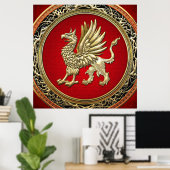 Poster [150] Griffin d'or sacré (Bureau à domicile)