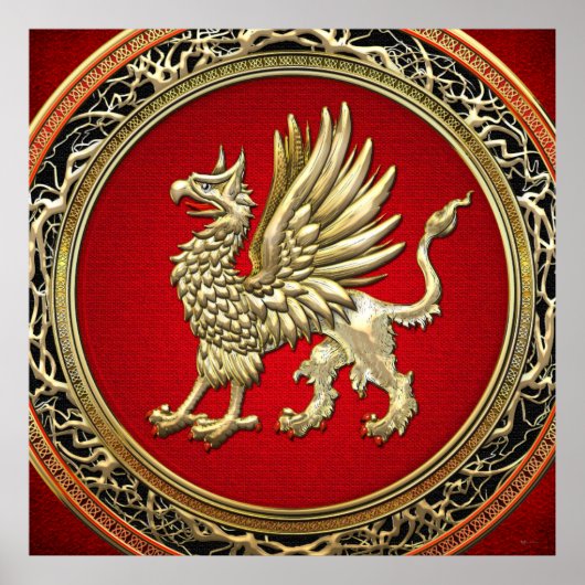 Poster [150] Griffin d'or sacré (Devant)
