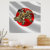 Poster [150] Hokusai - Shoki Riding Shishi Lion (Cuisine)