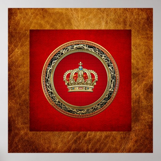 Poster [150] Prince-Princesse King-Queen Crown [Belg.Gold (Devant)