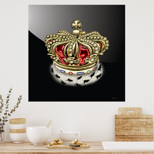 Poster [150] Prince [Roi] Couronne royale [Fourrure+Or][R (Cuisine)