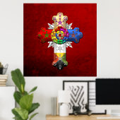 Poster [150] Rosy Cross (Croix Rose) (Bureau à domicile)