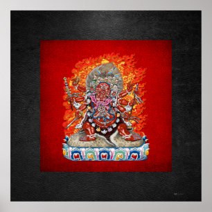 Poster [150] Thangka tibétaine - Die furieuse Hayagriva