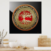 Poster [150] Treasure Trove : Celtic Tree of Life [Or] (Cuisine)